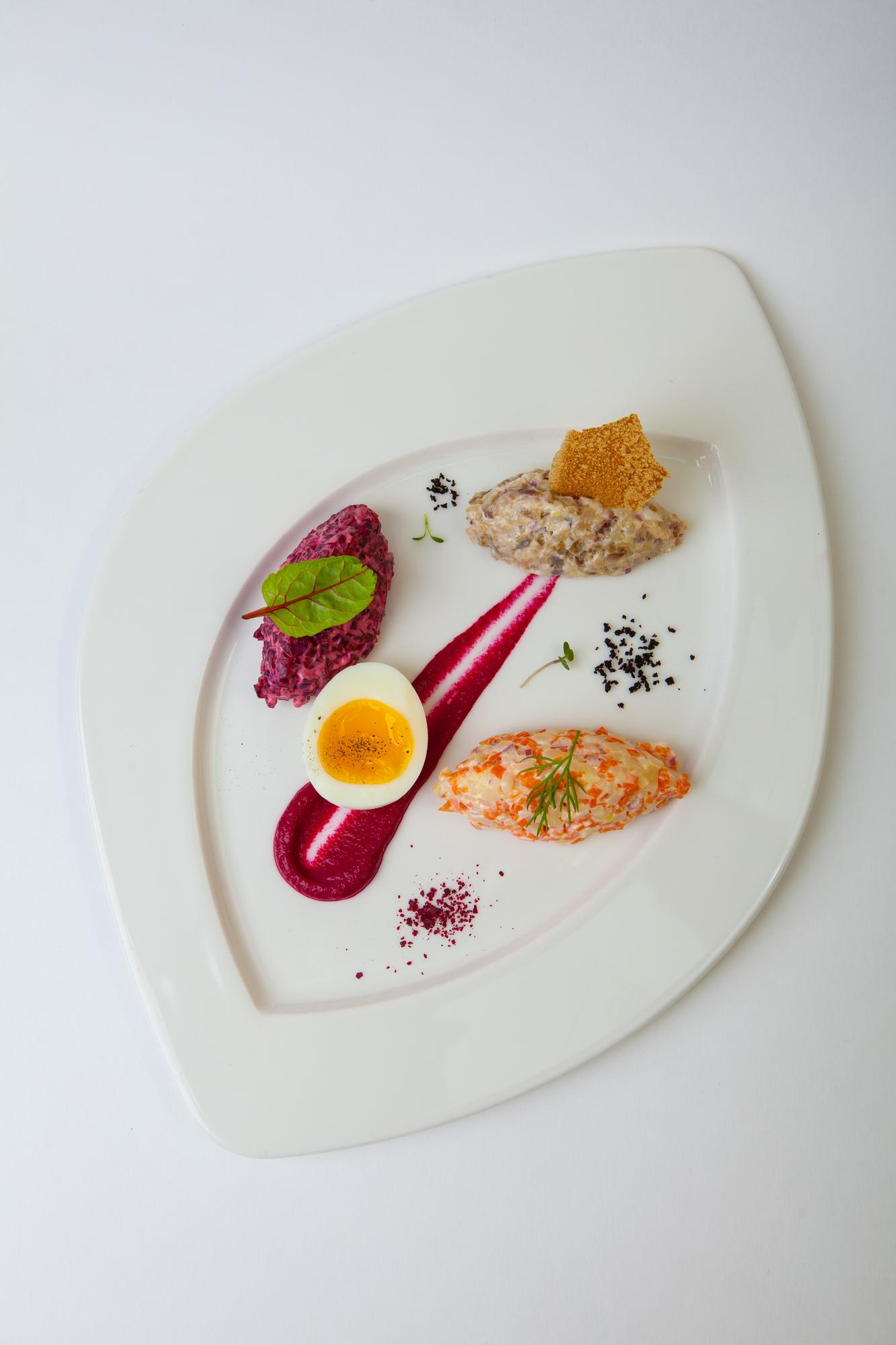 Plated recipe editorial shot